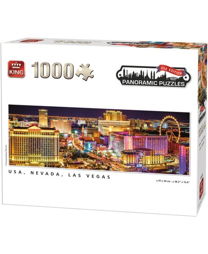 Panoramic 1000 stukjes puzzel Nevada Las Vegas