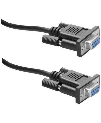 ICIDU Serial Null Modem Cable, Black, 1,8m