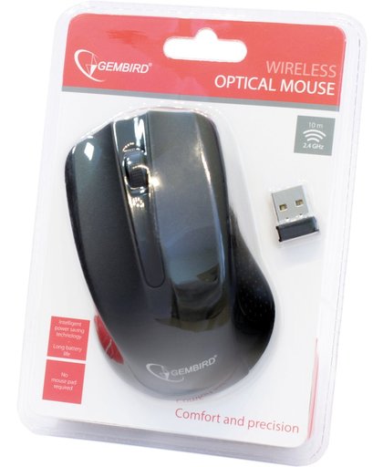 Gembird MUSW-101 - Draadloze muis, zwart
