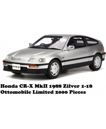 Honda CR-X MkII 1988 Zilver 1-18 Ottomobile Limited 2000 Pieces