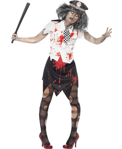 Zombie politiepak voor dames (halloween kostuum) - Verkleedkleding - Small 36-38