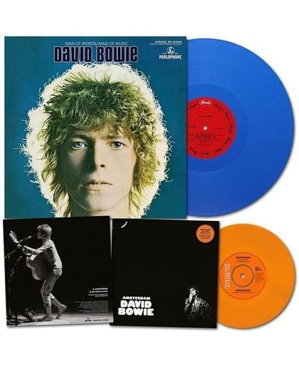 David Bowie - Man of Words/Man of Music Exclusive Blauw Vinyl LP Groninger Museum (sealed) + 7 inch Single David Bowie - Amsterdam