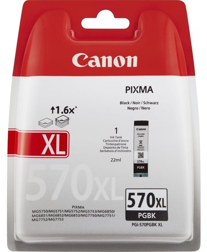 Canon PGI-570PGBK XL inktcartridge Zwart Pigment 22 ml 500 pagina's