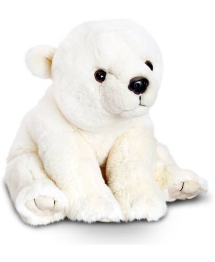 Keel Toys pluche ijsbeer knuffel zittend 45 cm - knuffeldier