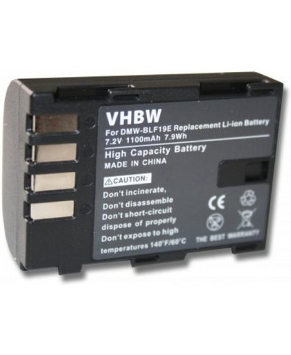 VHBW Camera accu compatibel met Panasonic DMW-BLF19 - 1100 mAh