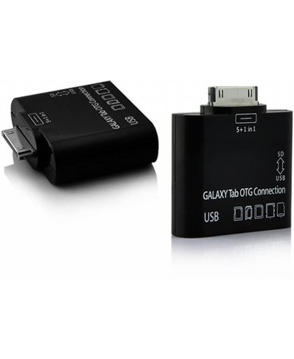 5-1 Camera USB Connection Kit voor de Samsung Galaxy Note 10.1 N8000 N8010 N8020, zwart , merk muvit