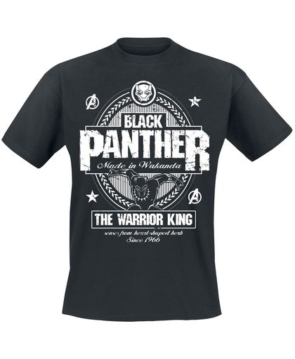 Black Panther Made In Wakanda T-shirt zwart