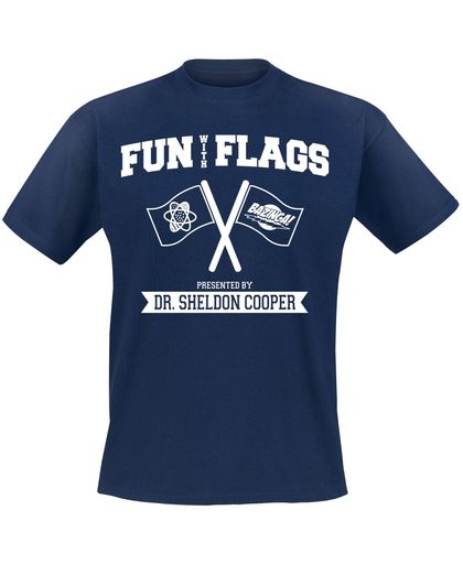 The Big Bang Theory Fun With Flags T-shirt navy