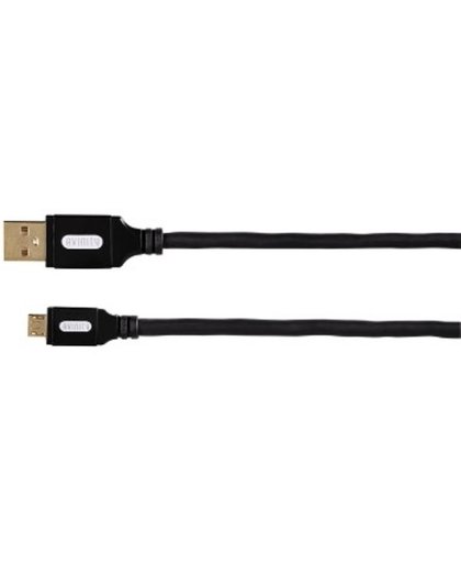 Avinity Micro USB kabel verguld 0.75m
