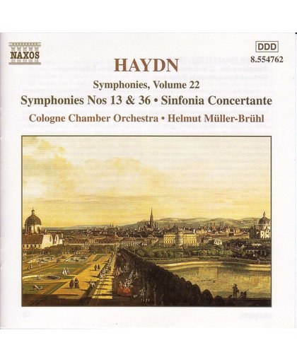 Haydn: Symphonies Vol 22 - nos 13 & 36 etc / Muller-Bruhl, Cologne CO