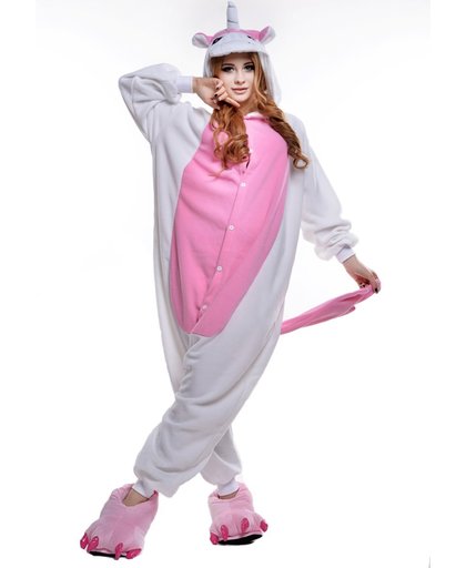 Roze Pegasus Onesie voor volwassenen - Roze Pegasus Kigurumi Pyjama