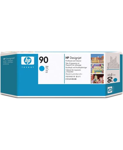 HP 90 cyaan DesignJet en printkopreiniger printkop