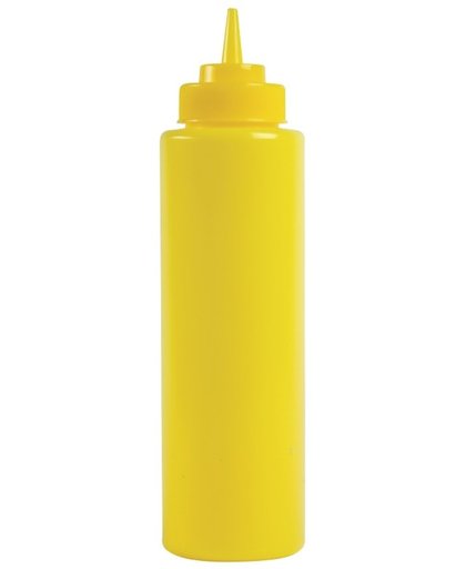 Vogue portioneer knijpfles voor sauzen. geel 34cl