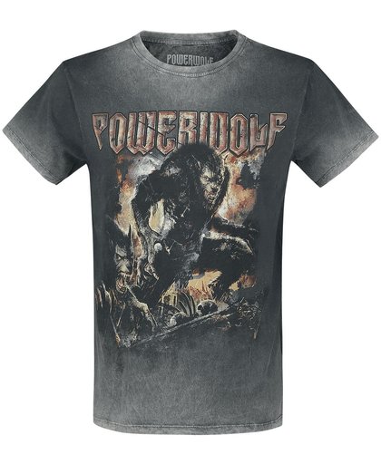 Powerwolf When The Moon Shines Red T-shirt donkergrijs