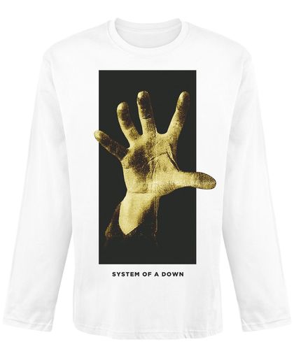 System Of A Down Grabbing Hand Longsleeve wit