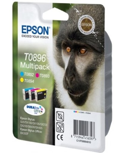 Epson Multipack 3-kleur T0896 DURABrite Ultra Ink
