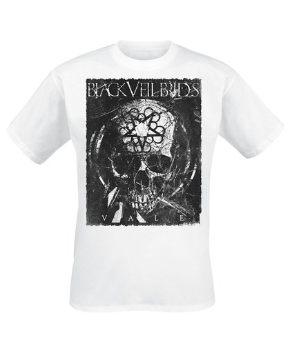 Black Veil Brides Vale - Distressed Skull T-shirt wit