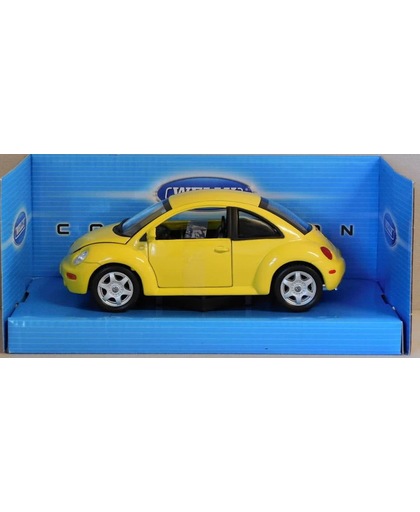 Volkswagen New Beetle 1:24 Welly 22080W Geel