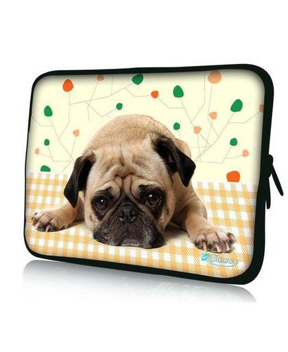 Sleevy 11,6 inch laptophoes macbookhoes schattig hondje