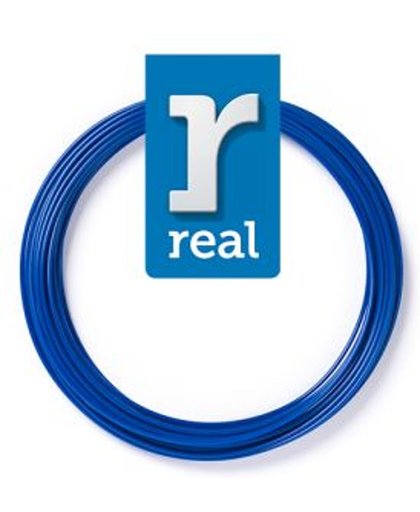 10m High-quality PETG 3D-pen Filament van Real Filament kleur blauw