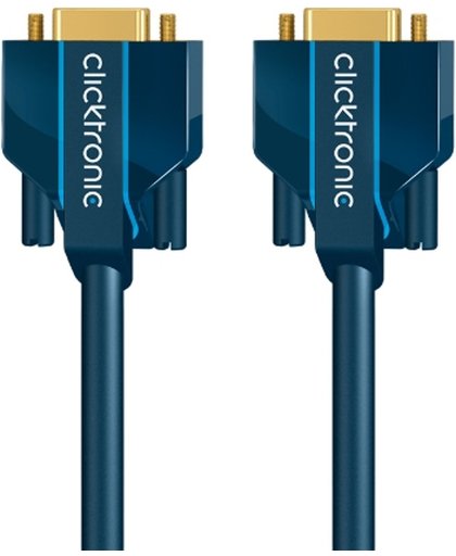 ClickTronic 15m VGA Connection 15m VGA (D-Sub) VGA (D-Sub) Blauw, Goud VGA kabel