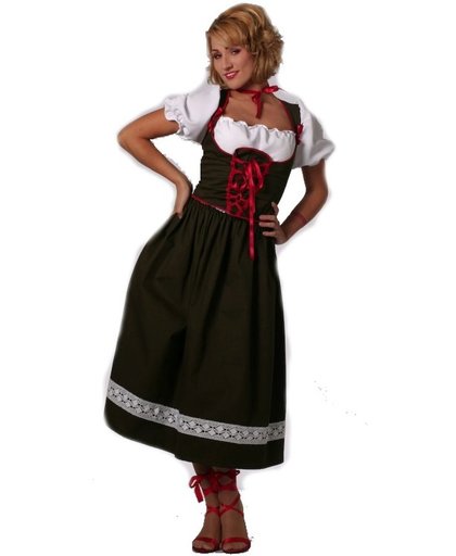 Oktoberfest Dirndl lange jurk Tiroolse Maat 38