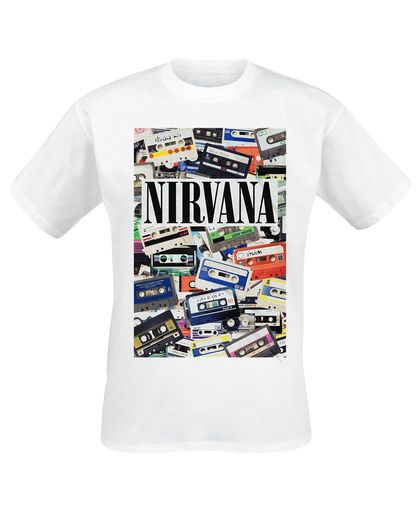 Nirvana Cassettes T-shirt wit