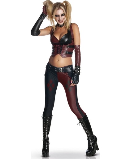 Harley Quinn Batman Arkham City™ kostuum voor vrouwen  - Verkleedkleding - Small