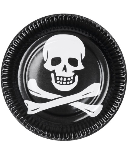 Set 6 Bordjes Piraat (23 Cm)