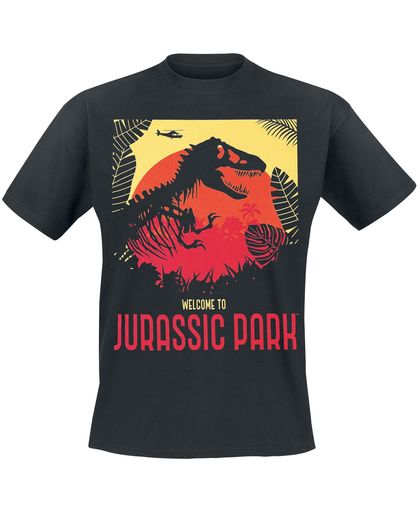 Jurassic Park Welcome T-shirt zwart