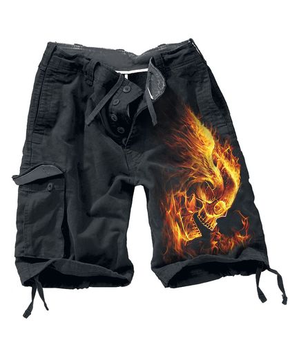 Spiral Burn In Hell Vintage broek (kort) zwart
