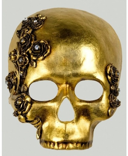 Luxe gouden schedel masker Teschio Rose