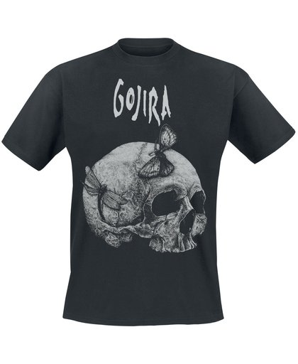 Gojira Moth Skull T-shirt zwart