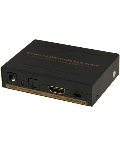 HDSP0002M1 Full HD 1080P 2 Poorts HDMI Audio Extractor, EDID 5.1ch  / 2ch instelling