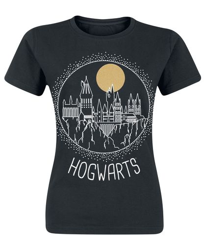 Harry Potter Circular Hogwarts Girls shirt zwart