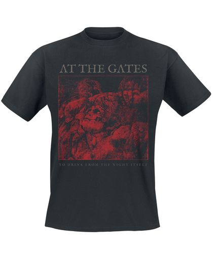 At The Gates To drink from the night itself T-shirt zwart