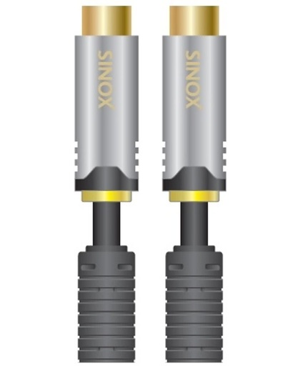 Sinox Coax M-M 1.5m 1.5m Coax Coax Zwart coax-kabel