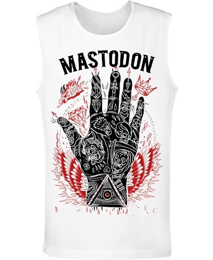Mastodon Tattooed Hand Tanktop wit
