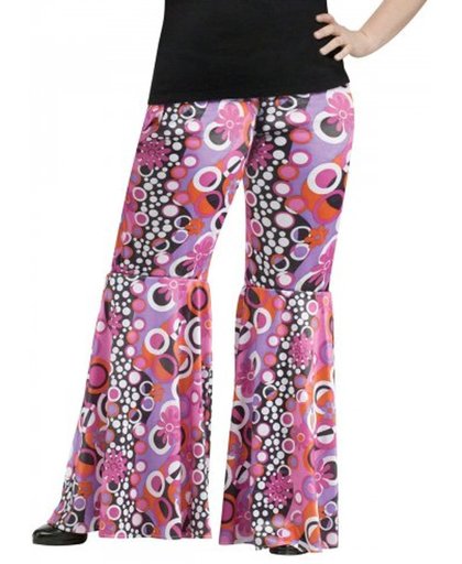 Flower Power hippie broek - Grote Maten - Verkleedkleding - XL