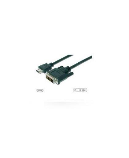 Microconnect HDMI - DVI-D, 0.5m 0.5m HDMI DVI-D Zwart