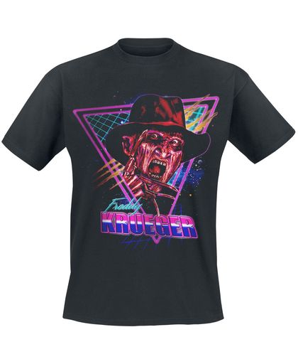A Nightmare On Elm Street Freddy Retro T-shirt zwart