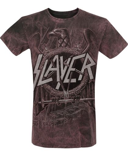 Slayer Eagle T-shirt grijs-rood