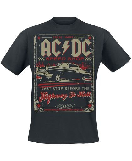 AC/DC Highway To Hell - Speed Shop T-shirt zwart