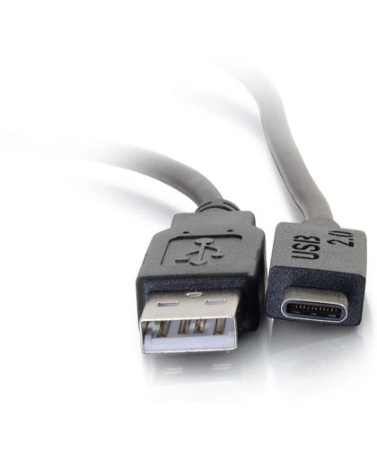 C2G 4m, USB2.0-C/USB2.0-A 4m USB C USB A Mannelijk Mannelijk Zwart USB-kabel