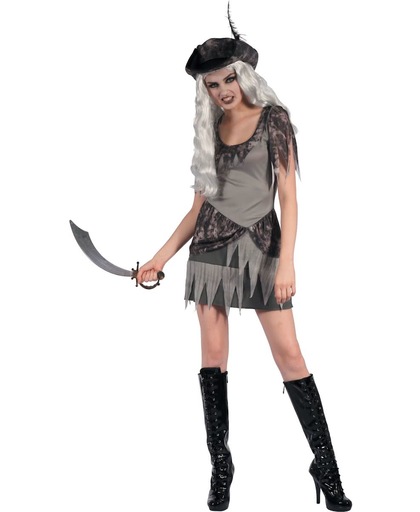 Grijs spook piraat kostuum voor vrouwen - Verkleedkleding - Maat S