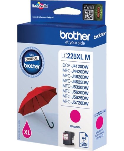 Brother LC-225XL - Inktcartridge / Magenta / Hoge Capaciteit