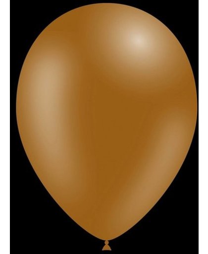 Feestballonnen bruin 26 cm pastel professionele kwaliteit 100 stuks...