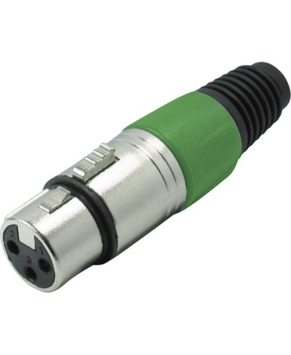 S-Impuls XLR 3-pins connector (v) / plastic trekontlasting - grijs/groen