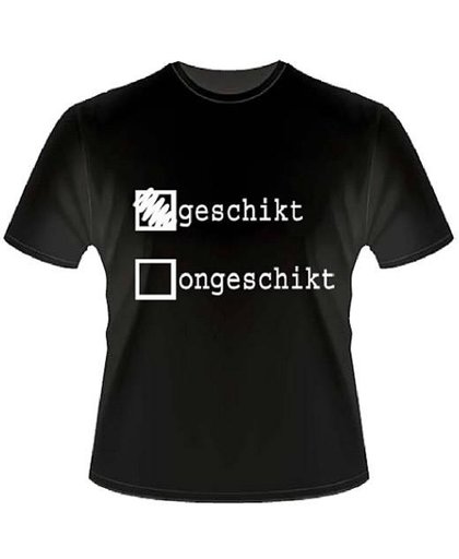 Slogan T-Shirt Maat XL - Geschikt