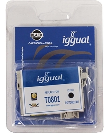 iggual PSIT080140 16ml Zwart inktcartridge